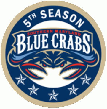 Southern Maryland Blue Crabs 2012 Anniversary Logo iron on heat transfer